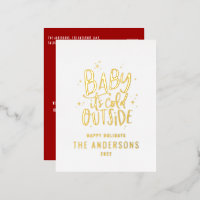 Modern minimal Christmas red traditional elegant