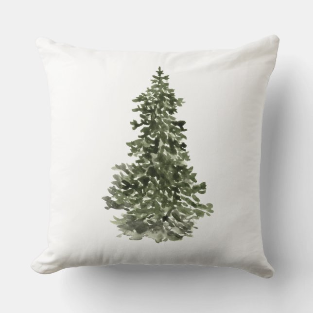 Modern Minimal Christmas Tree Farmhouse Cushion (Front)