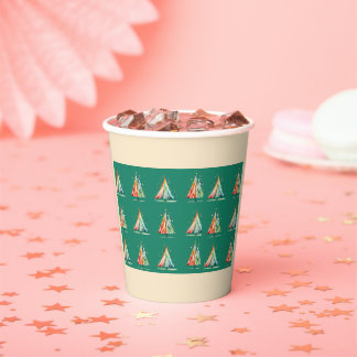 Modern Minimal Christmas Tree Paper Cup