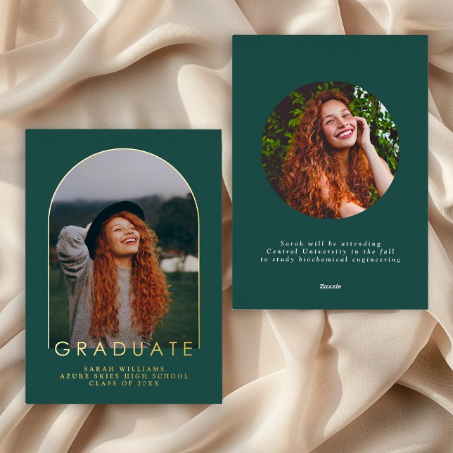 Modern Minimal Classic Graduation Announcement (Creator Uploaded)