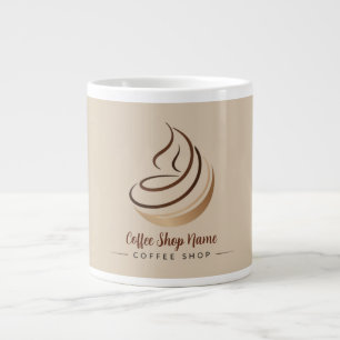 Modern Minimal Coffee Shop professional  shop Large Coffee Mug