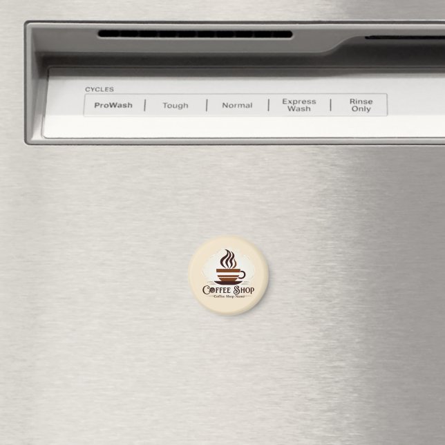 Modern Minimal Coffee Shop professional  shop Magnet (In Situ (Dishwasher))