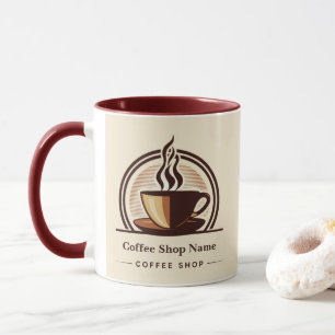 Modern Minimal Coffee Shop professional  shop Mug