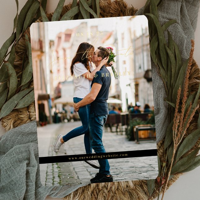 Modern Minimal Contemporary | Photo Save the Date (Creator Uploaded)