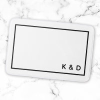 Modern Minimal Couple Monogram Housewarming