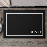 Modern Minimal Couple Monogram Housewarming Doormat<br><div class="desc">The modern minimal Couple Monograms Doormat is a must-have accessory to add a touch of contemporary elegance to your home's entrance. This personalised doormat blends minimalist design with your custom monograms, making it the perfect housewarming gift for a couple or a stylish addition to your own abode. This is the...</div>