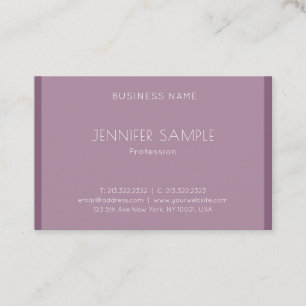 Modern Minimal Creative Plain Professional Design Business Card