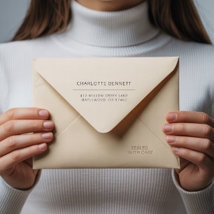 Modern Minimal Custom Return Address  Self-inking Stamp