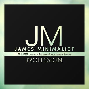 Modern Minimal Design   Black & Transparent,