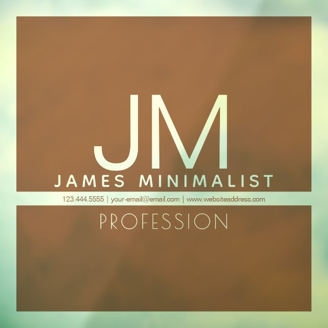 Modern Minimal Design | Brown & Transparent  (Sheet 3)