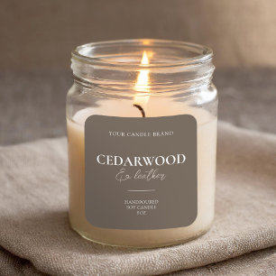 Modern Minimal Elegant Candle Label