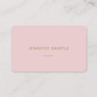 Modern Minimal Elegant Pink Gold Text Template