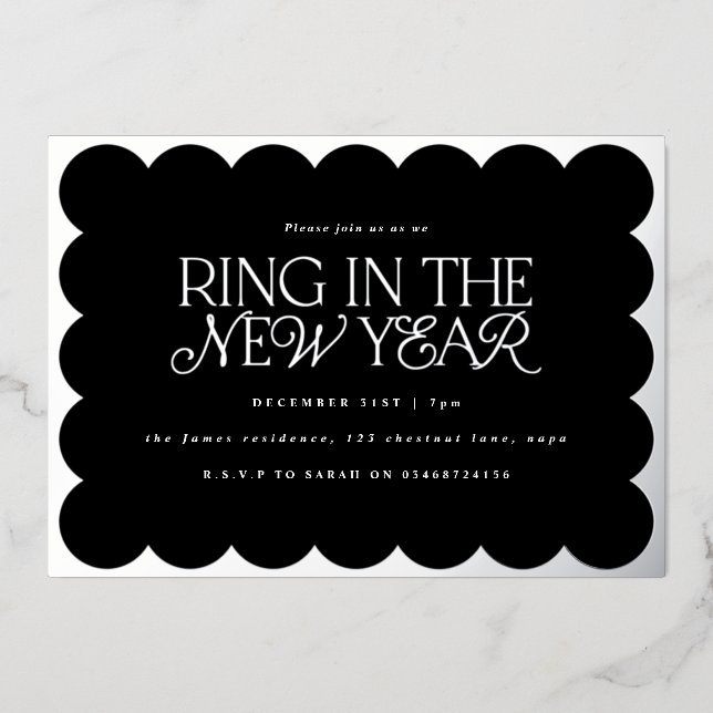 Modern minimal elegant sage green retro wavy edge (Front)