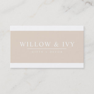MODERN MINIMAL elegant strip simple pale skin Business Card