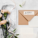 Modern minimal elegant typography family cream<br><div class="desc">Modern minimal elegant typography family cream natural address label sticker.</div>