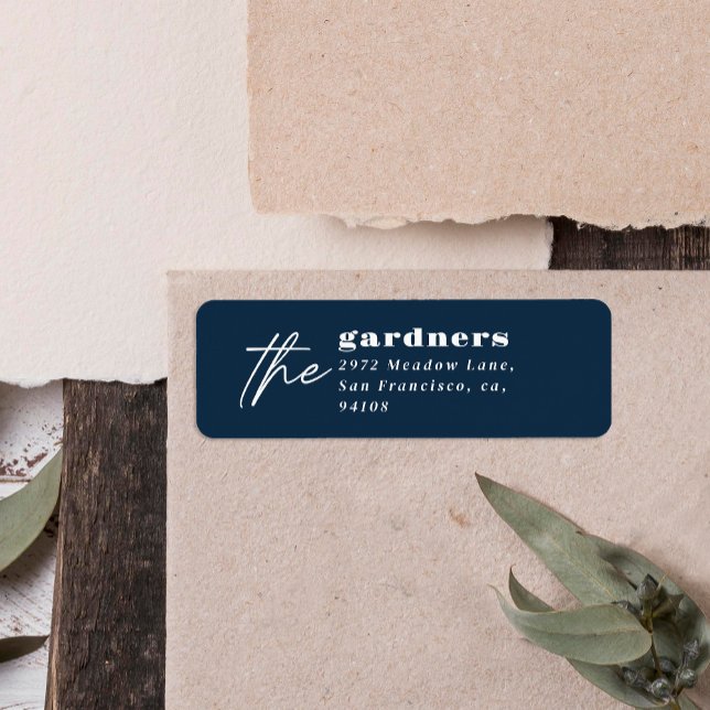 Modern minimal elegant typography family navy blue (Creator Uploaded)