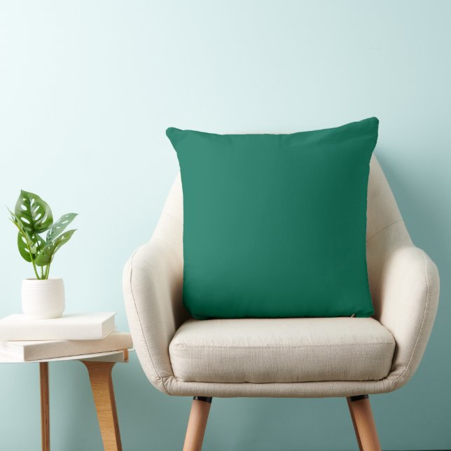 Modern Minimal Emerald Green Solid Colour Cushion (Chair)