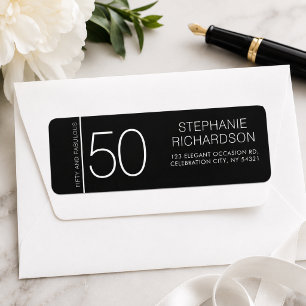 Modern Minimal Fifty and Fabulous 50th Birthday