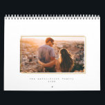 Modern Minimal Frame Photo New Year Calendar<br><div class="desc">Modern and minimal,  this beautifully simple calendar featuring a clean cover with a watercolor frame around your photo and full bleed photos on each page and back cover.</div>