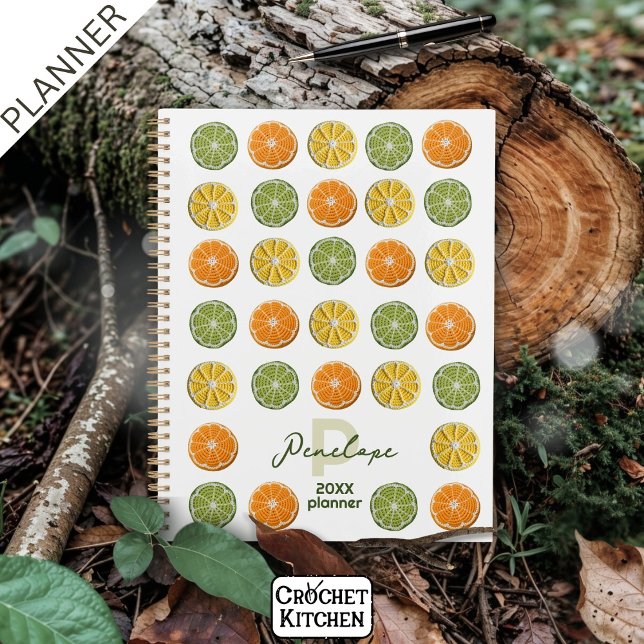 Modern Minimal Fresh Crochet Citrus Slices Name  Planner (Creator Uploaded)