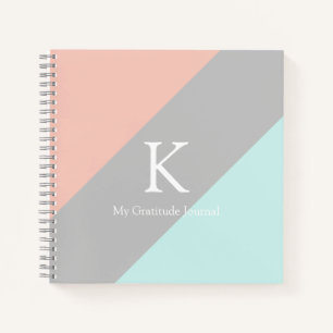 Modern Minimal Geometric Gratitude Notebook