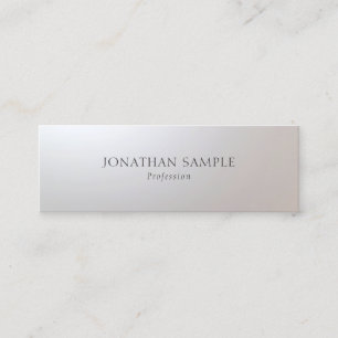 Modern Minimal Glamourous Simple Template Elegant Mini Business Card
