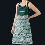 Modern minimal graphic green elegant apron<br><div class="desc">Modern minimal graphic green design Christmas,  birthday,  anniversary gift.</div>