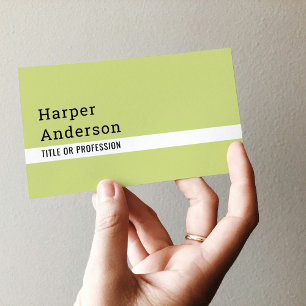 Modern Minimal Green Business Cards