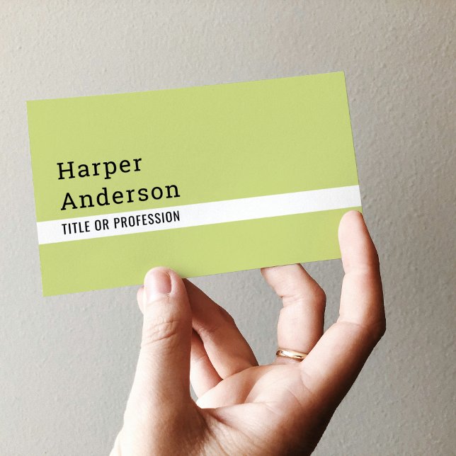 Modern Minimal Green  Business Cards (Creator Uploaded)