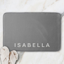 Modern Minimal Grey Personalised Name