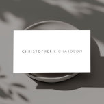 MODERN & MINIMAL Grey/White Business Card<br><div class="desc">A professional & modern business card design. © 1201AM DESIGNS</div>