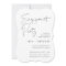 Modern Minimal Handwritten Script Engagement Party