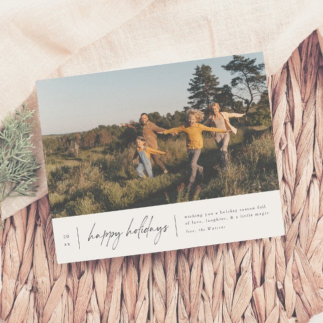 Modern Minimal Happy Holidays Christmas Budget (Creator Uploaded)