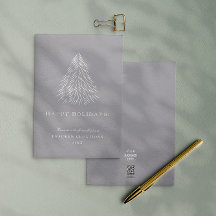 Modern Minimal Happy Holidays Corporate Christmas