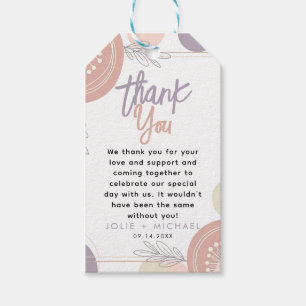 Modern Minimal Heart Boho Baby Shower  Gift Tags