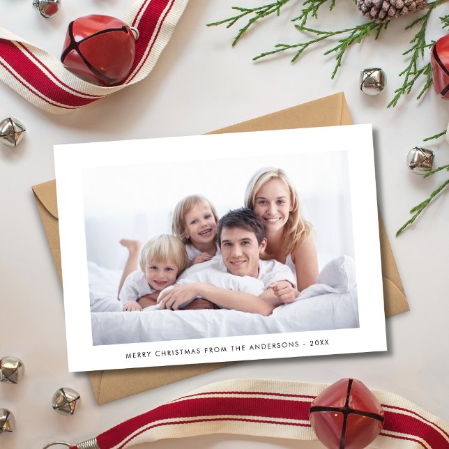 Modern Minimal Holiday Photo Card (Creator Uploaded)