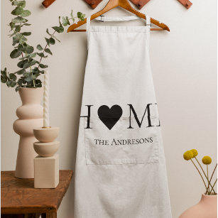Modern Minimal Home Family Personalised Gift Apron