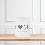 Modern Minimal Home Family Personalised Gift Frosted Glass Coffee Mug<br><div class="desc">Welcome to our Modern Minimal Home Family collection on Zazzle – the perfect destination for personalised gifts that elevate your home and celebrate family bonds. Our thoughtfully curated selection of products seamlessly blends contemporary design with the warmth of family,  creating a unique and stylish touch for your living spaces.</div>