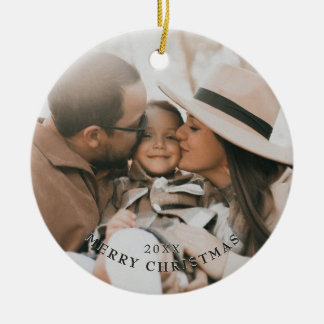 Modern Minimal Keepsake Family Photo Tree Decor Ceramic Tree Decoration