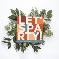 Modern minimal lets party bold graphic