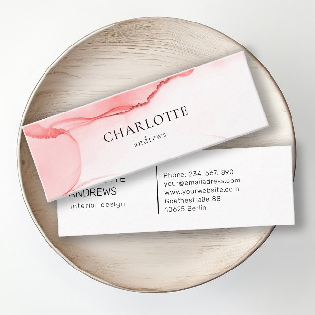 Modern, minimal living room business card, waterco mini business card (Creator Uploaded)