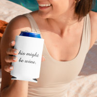 Modern Minimal Love Wine Funny Quote