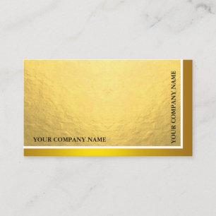 Modern Minimal Metal Sheen & Foil Gold Business Card