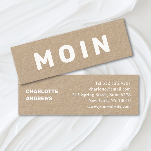 Modern Minimal Mini Business Card (Olá! Modern Minimal Mini Business Card)