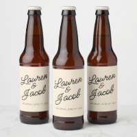 Modern Minimal Minimalist Champagne Wedding