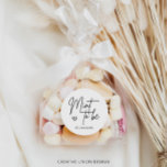 Modern Minimal Mint To Be Wedding Favour Classic Round Sticker<br><div class="desc">These Modern Minimalist Mint To Be wedding favour stickers are perfect for a minimalist wedding or a modern wedding. This simple design features a hand script font that is perfect for your event. Customisable all of the wording to be in any colour. You can also add any image, if you...</div>