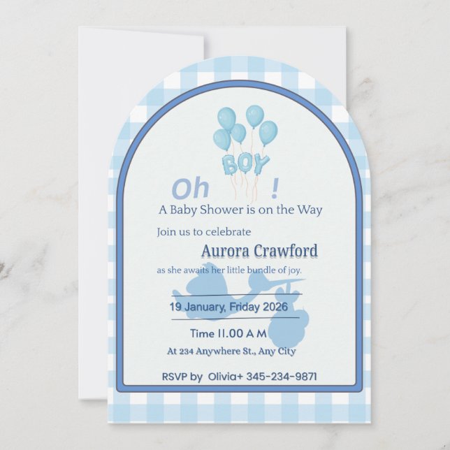 Modern Minimal Mom-to-Be Phone Theme | Editable Bl Invitation (Front)