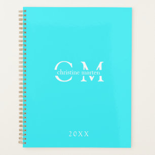 Modern minimal monogram initials Planner