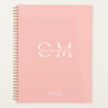 Modern minimal monogram initials Planner<br><div class="desc">Modern,  minimal,  monogram initials Planner,  beautiful gift for christmas for your family & friends. Or for yourself to start in a happy new year!</div>