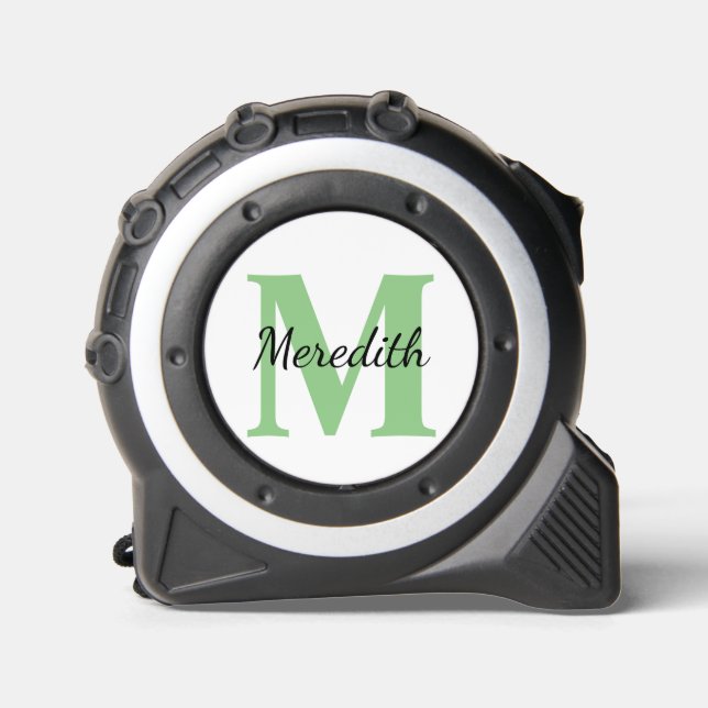Modern Minimal Monogram Personalised Name Sage  1 (Front)